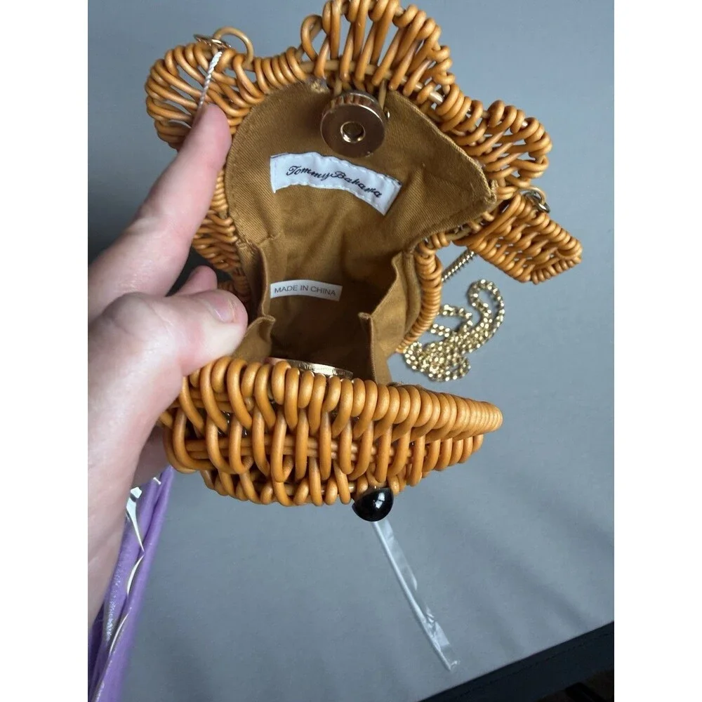 Tommy Bahama Seahorse Wicker Crossbody Bag Viral Mini Purse NWT - Picture 6 of 10